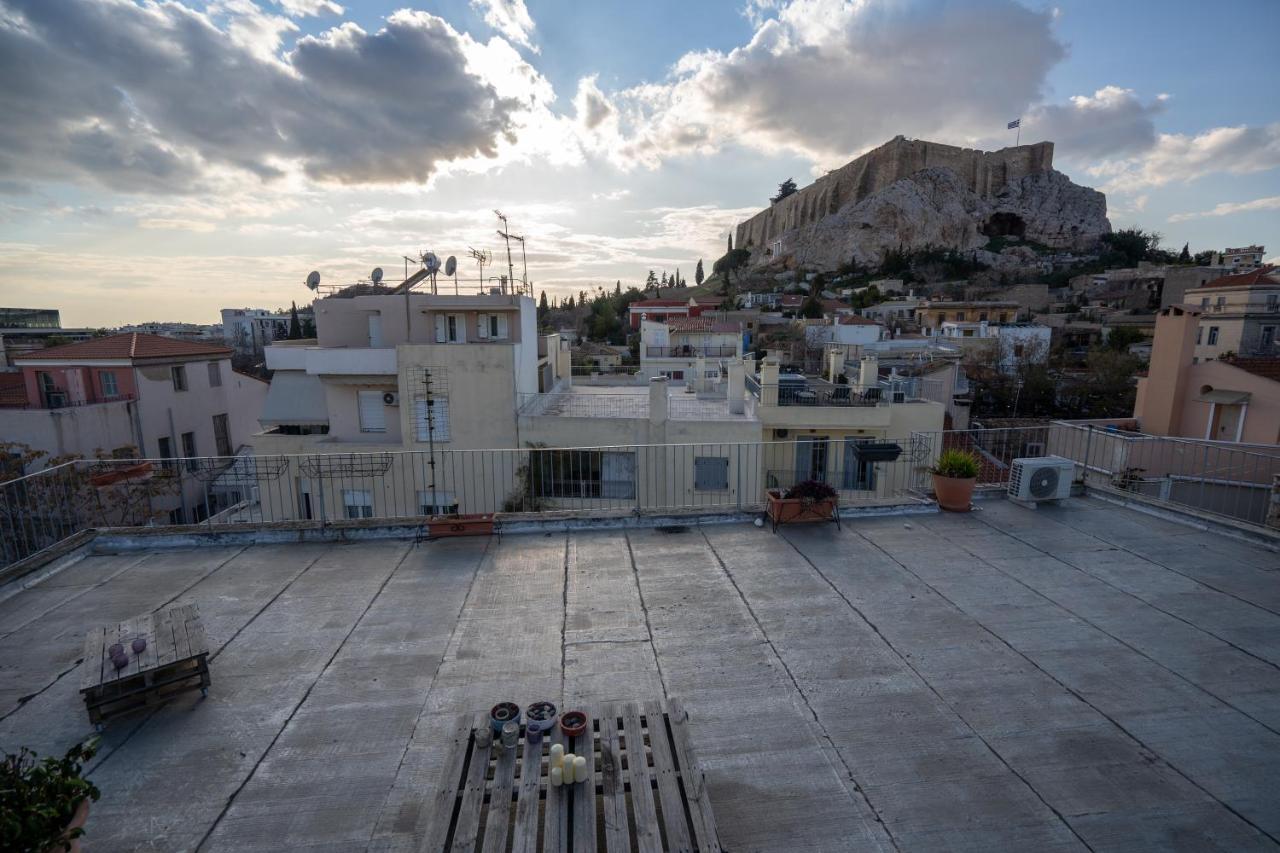 Plaka With Acropolis Rooftop View Access Атина Екстериор снимка