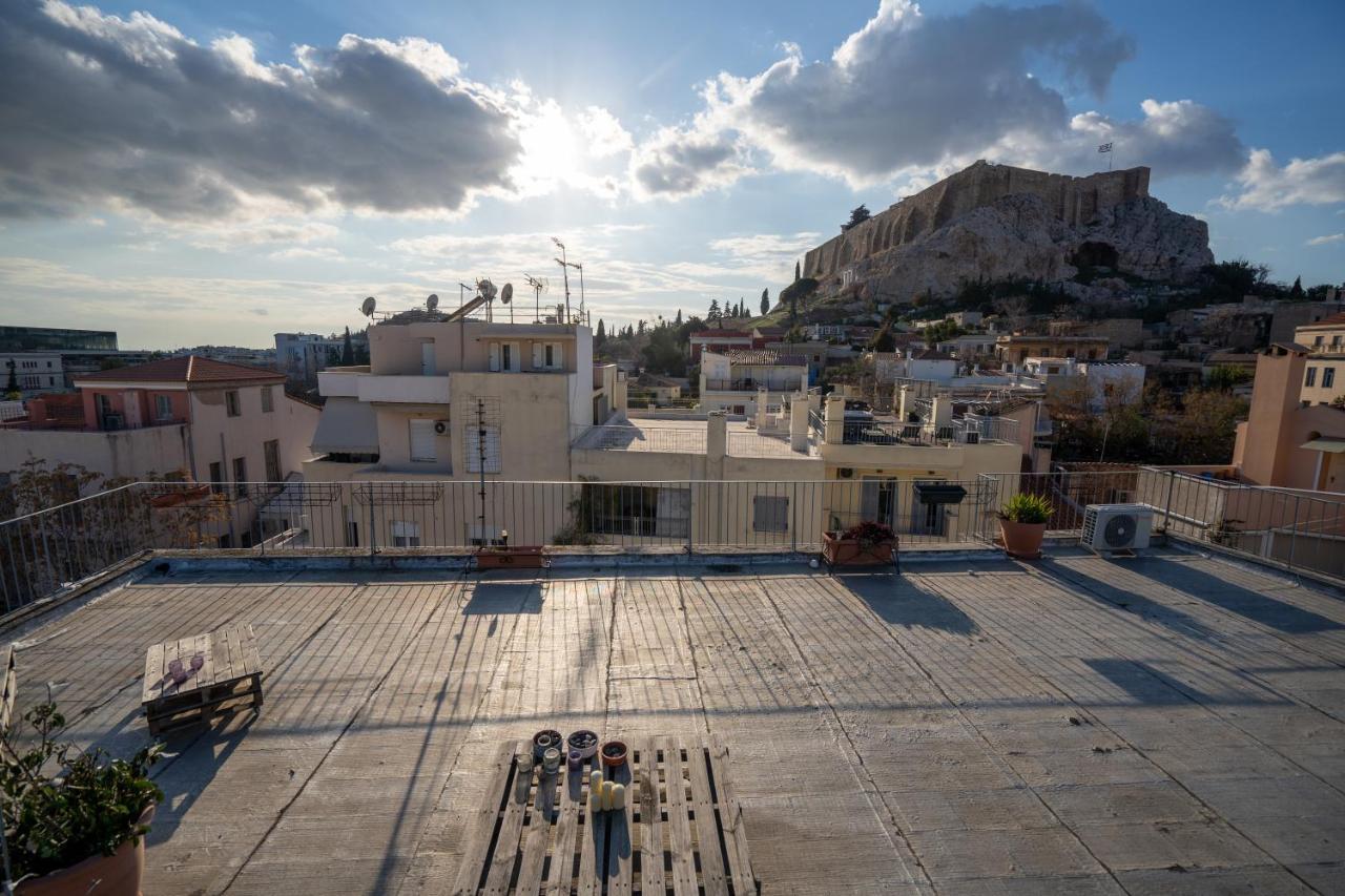 Plaka With Acropolis Rooftop View Access Атина Екстериор снимка